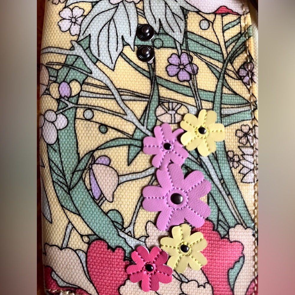 Sakroots Floral Crossbody Bag - Yellow and Brown